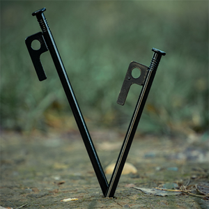 4 stuks/8 inch tentnagels voor buiten, zware stalen tentpinnen voor kamperen, luifel, markies, campingveld - Product Image 5