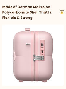 MGB Praktischer & Langlebiger <span class=keywords><strong>12</strong></span>-Zoll PC Handgepäck-Koffer Leichter ABS & Aluminium Spinner-Trolley für Kurzreisen Bordgepäck - Product Image 3