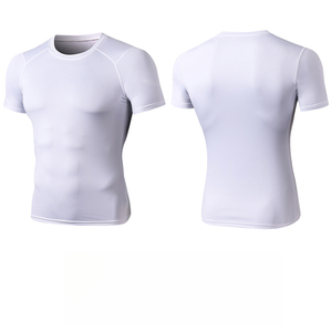 T-Shirt da Palestra Personalizzabile per Uomo, Asciugatura Rapida, Traspirante, Leggera, Estiva, per Sport, Corsa, Allenamento, Fitness, Aderente - Product Image 4