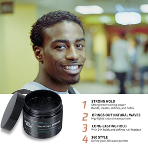 Sáp vuốt tóc Wave Pomade <span class=keywords><strong>360</strong></span> độ giữ nếp lâu, độ giữ nếp cực mạnh, nhãn hiệu riêng dành cho nam - Product Image 4