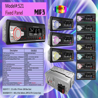 Reproductor de DVD para Auto con Panel Desmontable, Estéreo Multimedia con Bluetooth/DVD/VCD/CD/MP4/MP3/AM/FM
