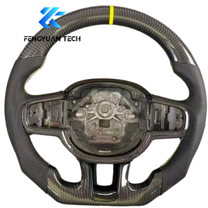 พวงมาลัย R-design คาร์บอนไฟเบอร์ฟอร์จและหนังแท้ สำหรับ <span class=keywords><strong>Volvo</strong></span> V60/S40/XC40/V70/XC60/XC90/XC70/S60/C30/S90/<span class=keywords><strong>V40</strong></span>/S80/<span class=keywords><strong>Polestar</strong></span> - Product Image 1