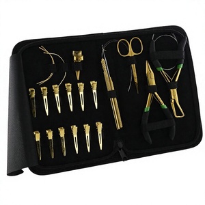 Professional Salon Hair Extension Tools Kits Microlink Crimping Removal Pliers Stainless Steel Scissors Loop Tools Cross Edge - Product Image 1