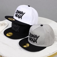 Casquette Snapback à Visière Plate, Six Panneaux Structurés, Broderie 3D, Lettrage, Fermeture Snap Réglable, Logo Personnalisé, Vente en Gros, OEM, Faible MOQ