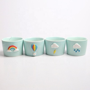 Vaso di fiori in porcellana eco-friendly ragazza carina disegno colorato coreano vaso di fiori succulento giardino Cactus vaso di fiori in ceramica - Product Image 5