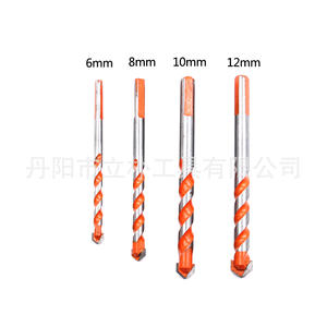 Forets à maçonnerie spirale 4 5 6 8 10 12 mm, refroidissement à sec, finition brillante, tige ronde, ensemble pour perçage de carrelage mural - Product Image 5