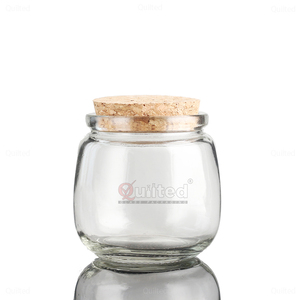 Mini pots à yaourt en verre de 3,4 oz avec couvercles en liège, contenants à pudding avec couvercles, pots pour cadeaux de mariage avec étiquette et ficelle - Product Image 3