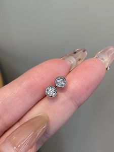 Boucles d'oreilles Xinfly en or véritable 18 carats et diamant naturel 0,10 ct, style Hubble-Bubble, bijoux mignons pour femmes, or blanc pour les mariages - Product Image 4