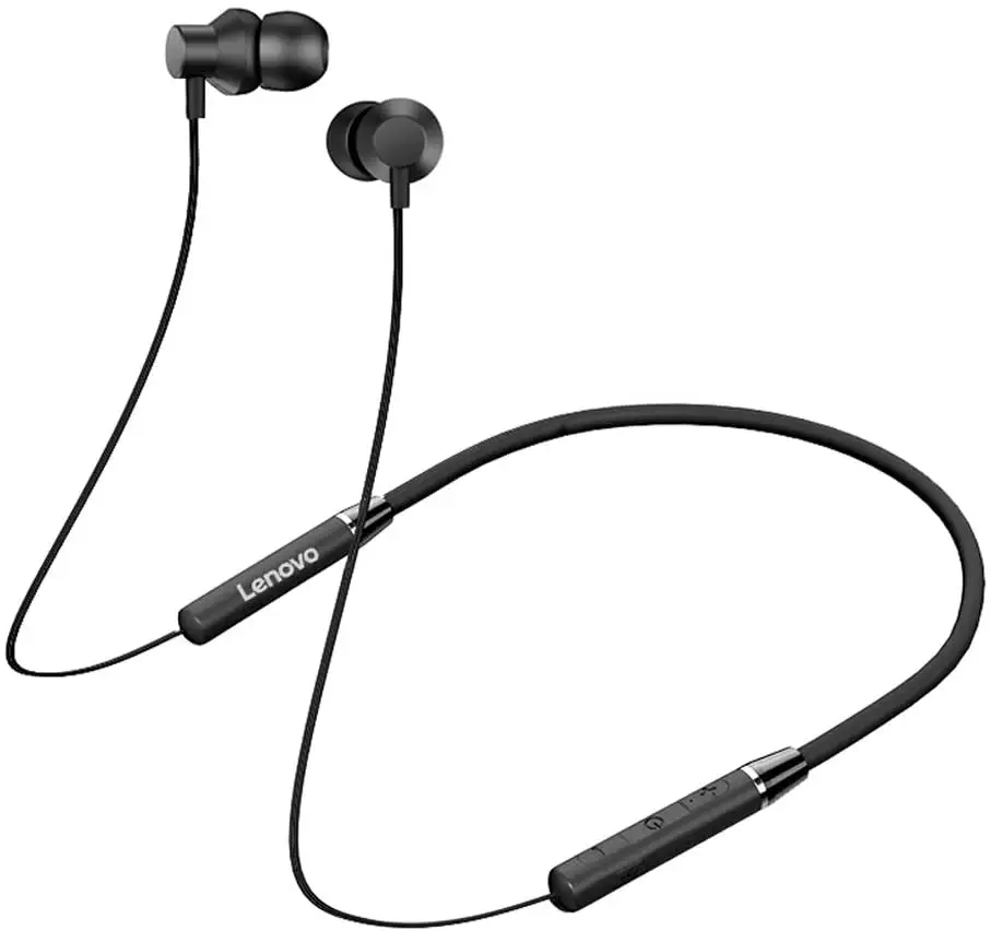 Lenovo-auriculares inalámbricos con banda para el cuello, audífonos deportivos tws HE05 bt5.0 magnéticos estéreo impermeables BT AI 2022