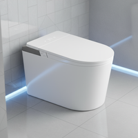 Toilette intelligente flexible haut de gamme avec installation au sol/mur, bidet intelligent électrique pour salle de bain d'hôtel de luxe