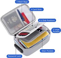 Caja de documentos de fibra de vidrio ignífuga multicapa Accesorio de almacenamiento esencial para trabajadores de oficina para gestión segura de documentos