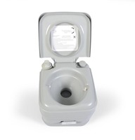 Siège en plastique mobile pliable de toilette extérieure portative carrée de 10L pour le camping pour des accessoires extérieurs de RV
