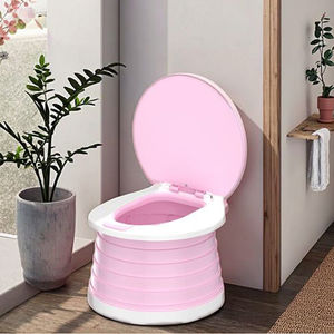 ที่นั่งบนโถส้วมสำหรับการฝึกขับถ่ายระหว่างเดินทางของเด็กทารกทำจาก ABS พับได้พกพาสำหรับใช้กลางแจ้ง - Product Image 2