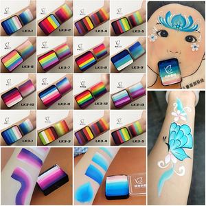 ชุดสีเพ้นท์หน้าสำหรับฮาโลวีนแบบมืออาชีพ 30 กรัม สีสันหลากหลาย SFX สีรุ้งแบบแยกส่วน สีน้ำสำหรับเพ้นท์ร่างกายเด็ก อุปกรณ์ศิลปะบนร่างกาย - Product Image 1