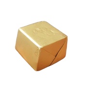 Paquete de papel de aluminio dorado para alimentos de chocolate, envoltorio de chocolate para embalaje de chocolate