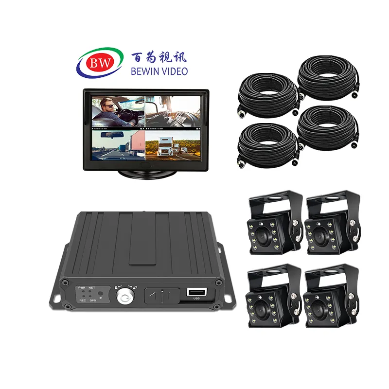 Hot selling MDVR Optional 3G 4G WIFI GPS Recording Function Car Dvr For Truck Bus Taxi car mobile dvr vehicle