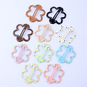 Floral Hollowed Out Acrylic Hair <b>Clip</b> 10 Cm For Women Daily Use - Product Image 1