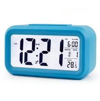 Horloge de table numérique à LED avec alarme, affichage de la température, alarme K2026, horloge de table électronique avec calendrier, horloge de table LCD