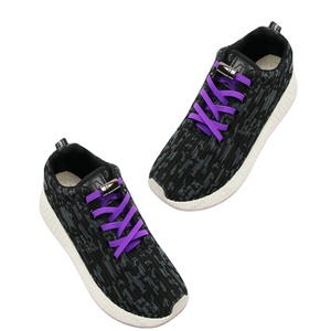 Custom Printed Logo Flat Polyester Drawcords Silicone Dipping Tips Hoodie Sneakers Shoelaces Pair Unisex Outdoor Sports - Product Image 3