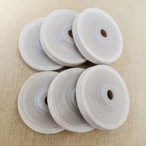 Wool Polishing Pad Disc 8mm Thickness For Angle <b>Grinder</b> Metal Stainless Steel Mirror Polishing - Product Image 1