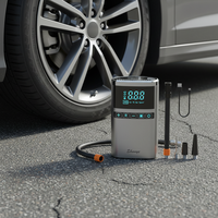 Compresseur d'air portable sans fil 12V ABS pour voiture avec moniteur de pression des pneus 150psi et arrêt automatique - Gonfleur de pneus numérique