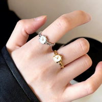 Bague fine ajustable en émail de créateur pour femme, bijoux de mode, fournisseur en gros