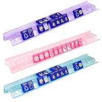Support de Mahjong en nacre rouge, support de Mahjong en acrylique marbré personnalisé, accessoires de jeu de table