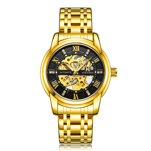 AOKULASIC 5066 di Marca di Lusso Orologi da <span class=keywords><strong>Uomo</strong></span> Impermeabile Automatico Self Vento vigilanza di Affari <span class=keywords><strong>Orologio</strong></span> Hollow <span class=keywords><strong>Orologio</strong></span> Meccanico In Acciaio Inox - Product Image 3