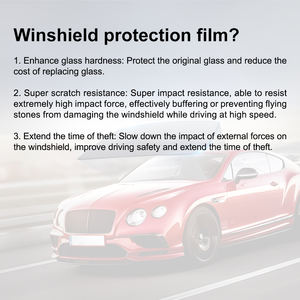 7Mil voiture <span class=keywords><strong>pare</strong></span>-<span class=keywords><strong>brise</strong></span> film voiture maison verre protection sécurité fenêtre film feuille avec anti-explosion film teinté - Product Image 4