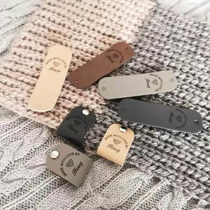 Patch en cuir PU véritable personnalisé avec étiquette adhésive, patch en cuir pour vêtements, chapeaux, jeans, étiquette en cuir - Product Image 4