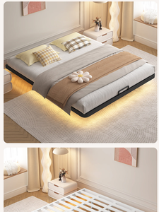 Base de Cama de Diseño Tatami Elegante y de Perfil Bajo con Estructura Metálica Resistente, Ahorra Espacio, para Dormitorios Principales y Habitaciones de Invitados, Fácil de Ensamblar - Product Image 5