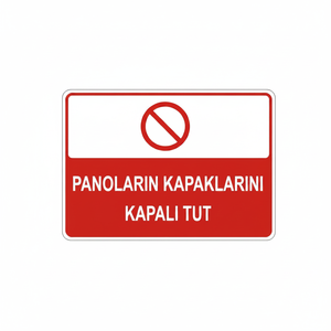 Home Decoration PVC <b>Vinyl</b> Sticker Keep Panels Closed Sign - Product Image 2