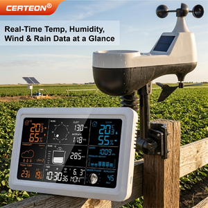 WS500 estacion meteorologica 5 en 1 inalambrica sensor solar exterior bateria pantalla interior exterior viento lluvia estacion - Product Image 4