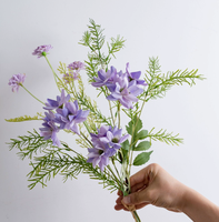 Bunga Lily Buatan Tangan Gaya Eropa, Hiasan Dinding Rumah, Bunga Vcare,  Mountain Has Silk Xi Handwritten Cross-Border
