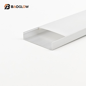 Nouveau design, profilé en aluminium anodisé 50*10, 50 mm de large, pour bande LED, profilé haut de gamme avec canal pour cornet LED, vis personnalisable - Product Image 3