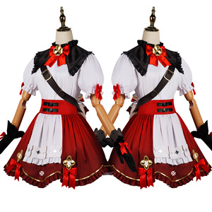 <span class=keywords><strong>Costume</strong></span> Cosplay Klee Blossoming Starlight del Gioco Genshin Impact, Nuova Skin Little Witch Klee, <span class=keywords><strong>Costume</strong></span> Lolita per Donne - Product Image 3