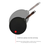 Poêle à frire en aluminium moulé au design moderne avec couvercle en verre antiadhésif et poignée amovible, durable pour cuisinière à gaz et à induction