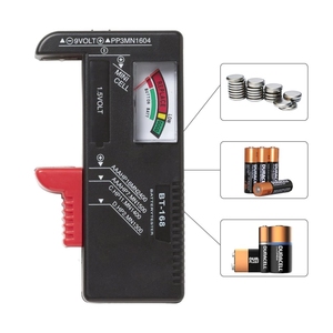 Comprobador de Baterías Digital BT168, <span class=keywords><strong>Verificador</strong></span> de Voltaje para Pilas AA, AAA, 9V y de Botón, Comprobador de Voltaje para Múltiples Tamaños de Pilas, Herramienta Medidora de Voltaje BT-168 - Product Image 1