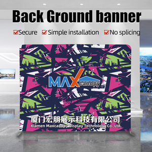 Maxcanopy định dạng lớn bước và lặp lại gối trường hợp phong cách 8ftx10ft căng thẳng vải nhôm ống triển lãm thương mại gian hàng Backdrop biểu ngữ - Product Image 6