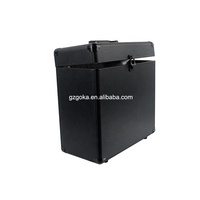 Holz & Leder Schallplatten-Aufbewahrungsbox Tragetasche Mit Deckel 12 Zoll Plattenbox
