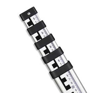Varilla de medición telescópica de aluminio grueso, aro de torre, nivel de mapeo topográfico, regla de escala conveniente, herramientas de medición - Product Image 3