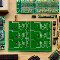 Circuit imprimé personnalisé simple face PCB 94HB avec conception originale 0.2mm espacement des lignes minimum fabriqué avec un matériau de base FR-4