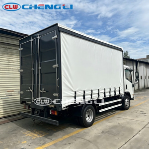 Camion à rideaux souples Isuzu avec bâche en PVC, caisse à rideaux latéraux de 24 m³ pour la logistique portuaire - Product Image 4