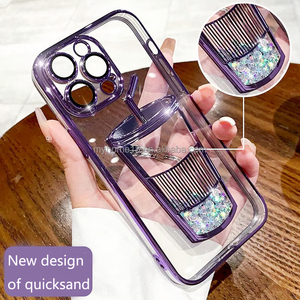 Funda para Teléfono con Diseño de Taza de Té con Leche, Purpurina Líquida, Arena Movediza, Icono Lindo para iPhone 15 14 13 Pro Max - Product Image 4