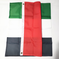 Drapeau des Émirats arabes unis de haute qualité 3x5 pieds Polyester EAU DUBAÏ Drapeaux 3x5 pieds