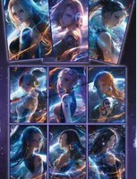 Cartes à collectionner TCG Femme Fatale - Carte Waifu - Papier acrylique coloré style Déesse Pure Désir - Boîte Mystère