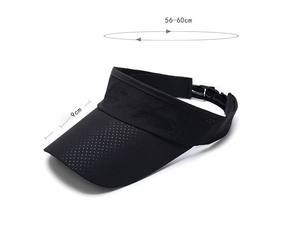 Viseras Deportivas Personalizadas con Logotipo Bordado, de Secado Rápido, Ala Ancha, Transpirables, de Algodón Tipo Sándwich, para Golf y Running - Product Image 2