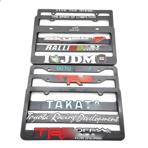 Marco de matrícula de coche de dibujos animados duradero de diseño personalizado de tamaño estándar de EE. UU. Material ABS decorativo UV impreso Japón Anime Crafts - Product Image 3