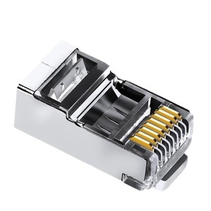 Conector de Red RJ45 Baoxun, Chapado en Oro de 24K, Blindado y Sin Blindar, para Cable Ethernet Cat5e Cat6 - Product Image 1