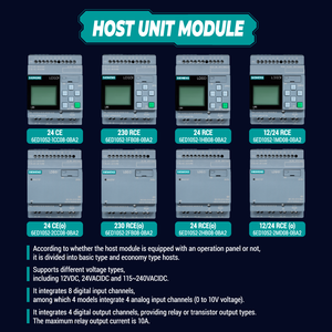 Logo 8 24CE Módulo lógico <span class=keywords><strong>Ethernet</strong></span> RJ45 Pantalla Fuente de alimentación Controlador lógico programable 6ED1052-1CC08-0BA2 Siemens Plc - Product Image 6